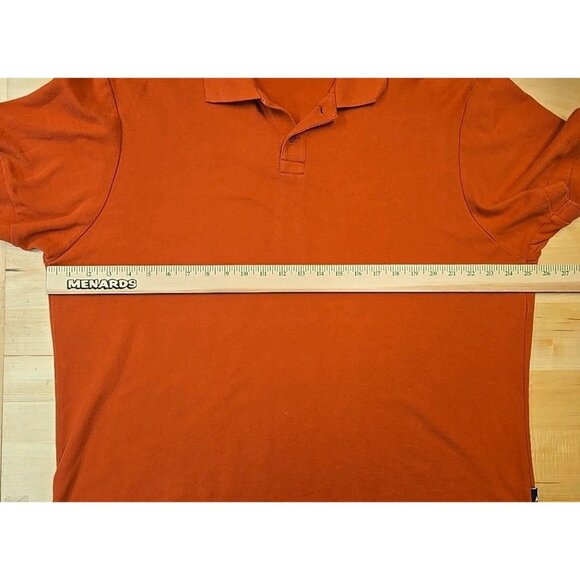 American Giant Polo Shirt Mens Size XL Red Pique 100% Cotton Made in USA - Picture 4 of 8